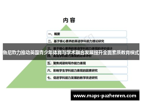 鲁尼致力推动英国青少年体育与学术融合发展提升全面素质教育模式